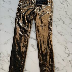 Zadig & Voltaire Gold Sequin Woman’s Pants